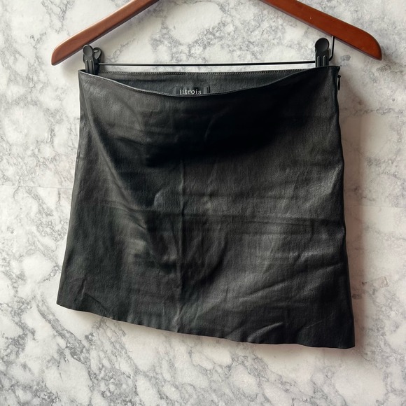 Jitrois SOLO Mini Skirt in Stretch Leather Size 36 - Picture 5 of 9